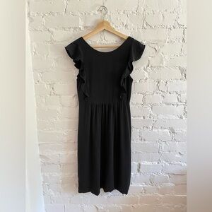 THEORY Silk Black Dress